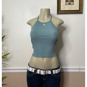 Active USA Women's Cropped Cami Halter Top